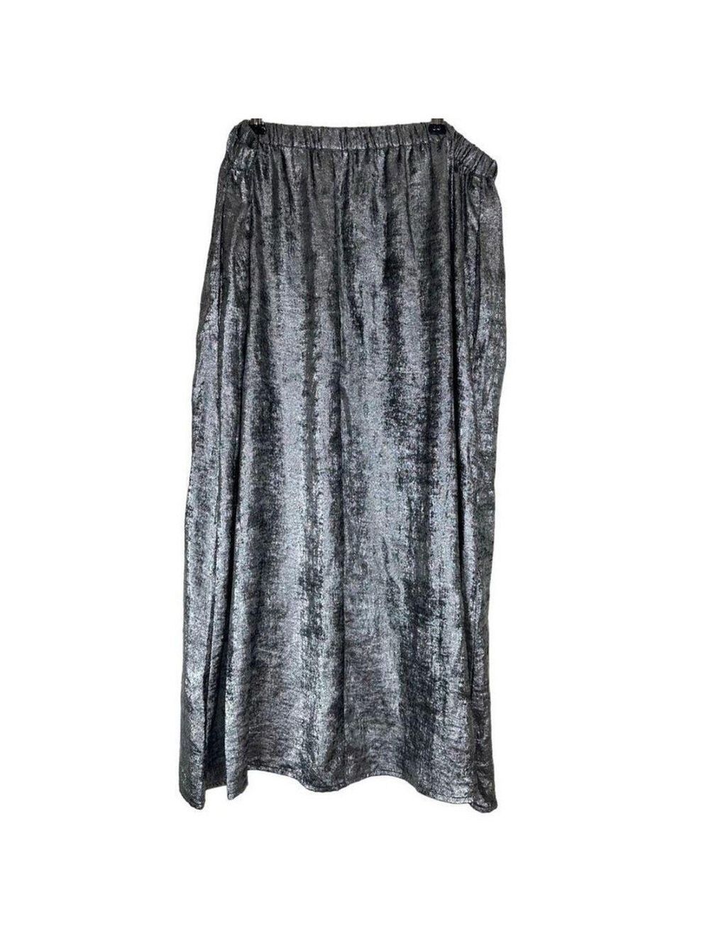 NWOT Old Navy Silver metallic Slip Maxi Skirt